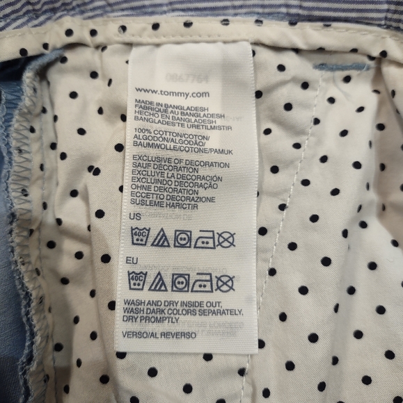 Tommy Hilfiger Women's Pre-Loved in good Condition Blue Chinos Size 6 - Picture 4 of 9